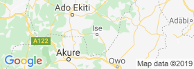 Ise Ekiti map